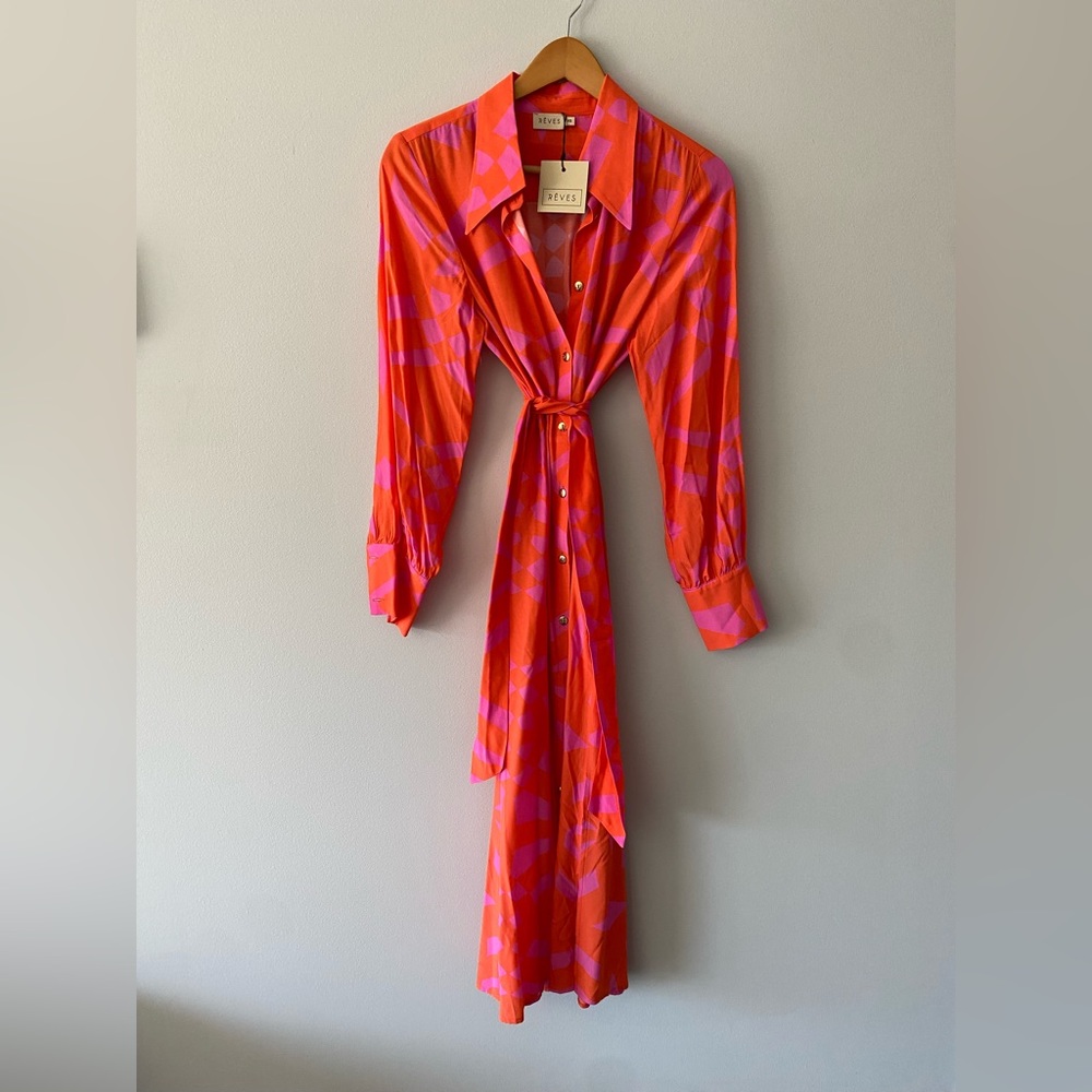 RÊVES midi long sleeve dress